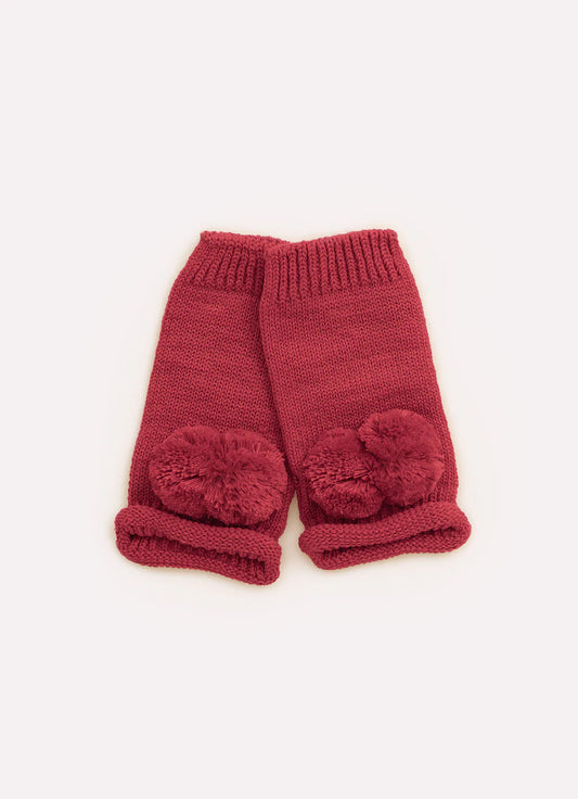 Luva Infantil Tricot Vermelho Pituchinhus