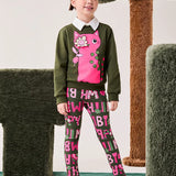 Conjunto Infantil Moletom Verde Oliva Bimbi