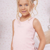 Regata Infantil Rosa Cristais Pituchinhus