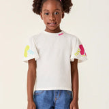 Blusa Infantil Menina Branca Bimbi