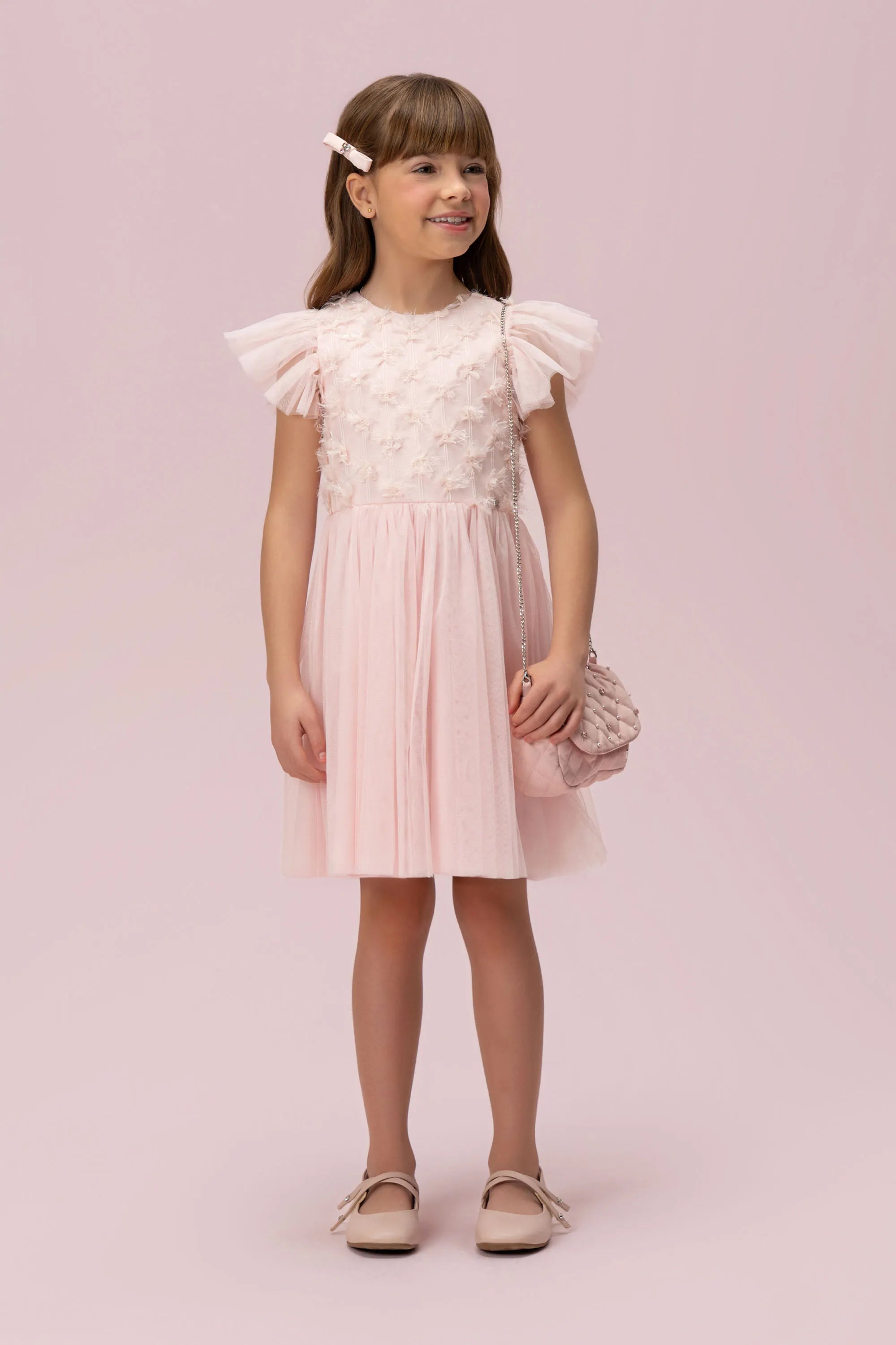 Vestido Infantil Rosa Baby Petit Cherie