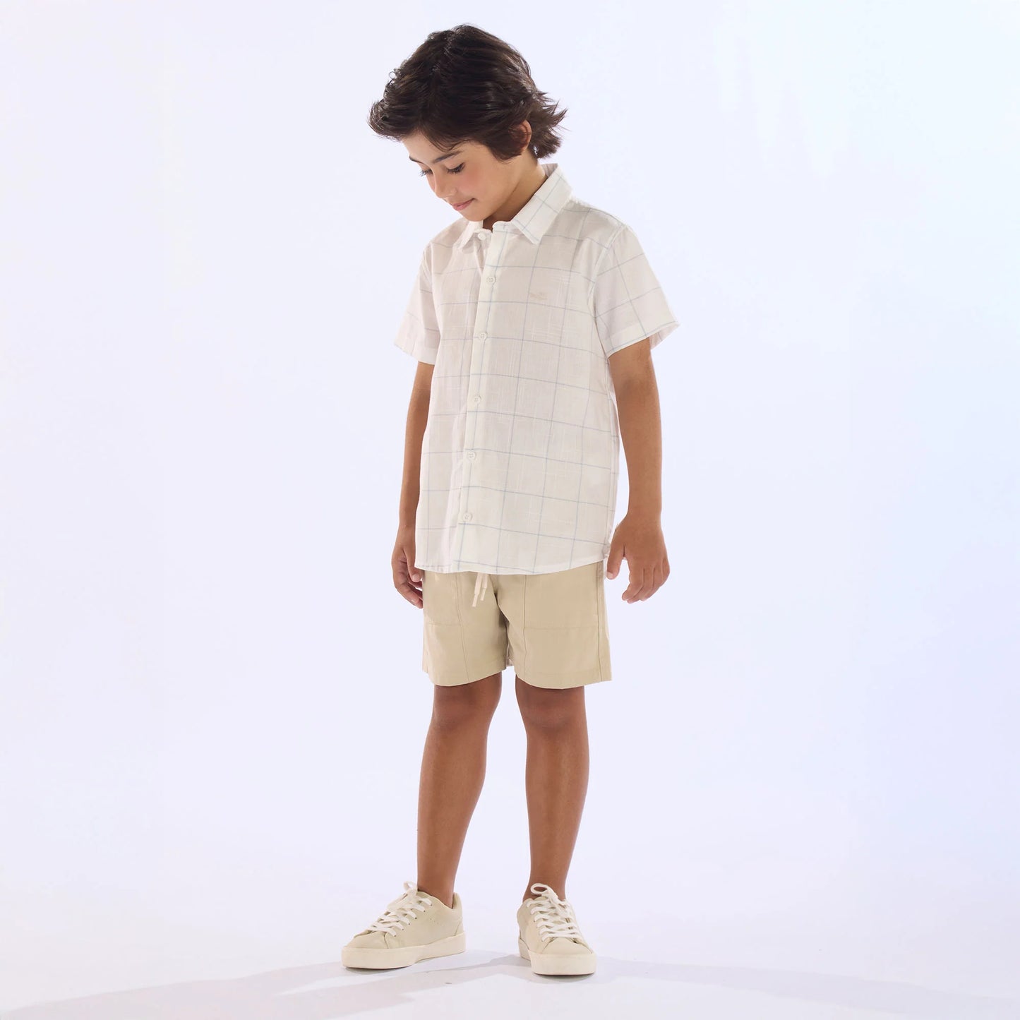Conjunto Infantil Masculino Camisa Xadrez Buá