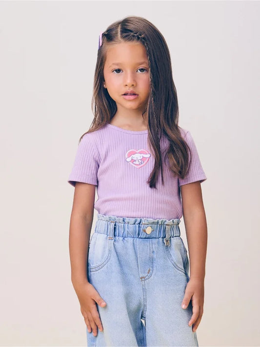 Blusa Lilás Canelada Momi