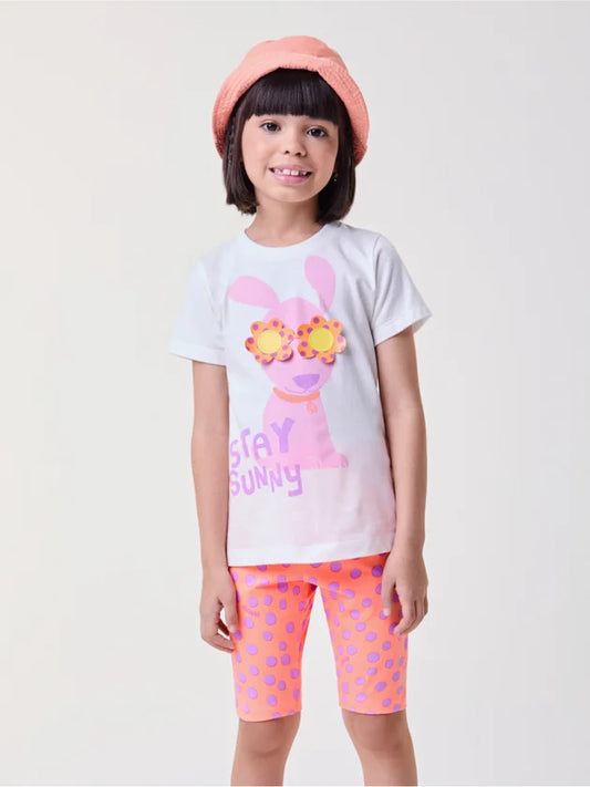 Conjunto Infantil Poá Dog Sunny Buá