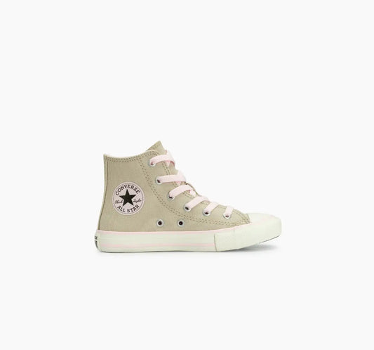 All Star Infantil Chuck Taylor Side Zip Canvas Bege