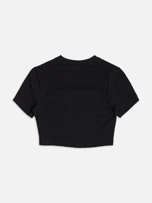 Baby Tee Preta Laços Authoria