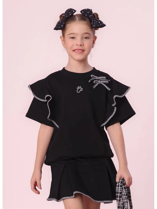 Blusa Moletom Babados Pituchinhus