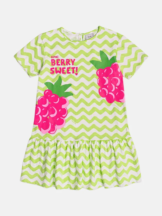 Vestido Infantil Menina Verde Buá