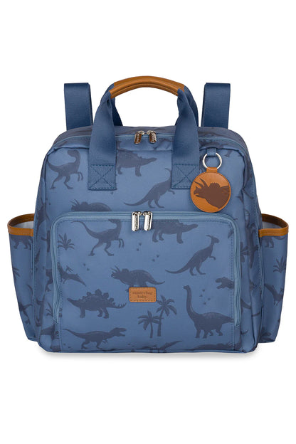 Mochila Baby Vintage Dinossauro Azul