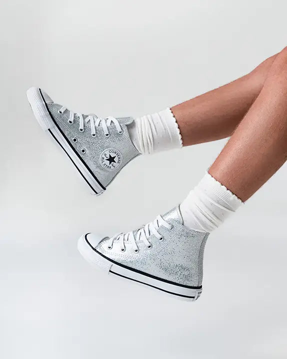 All Star Chuck Taylor Infantil Holiday Disco Prata