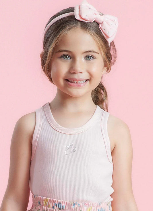 Regata Infantil Cropped Rosa Pituchinhus