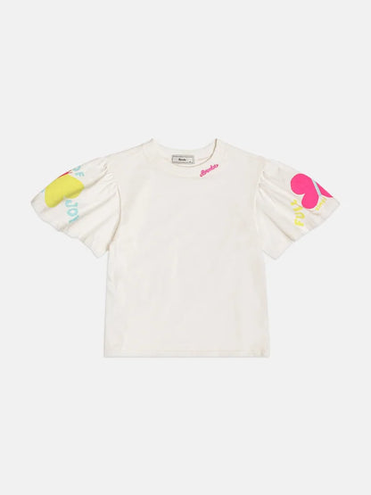 Blusa Infantil Menina Branca Bimbi