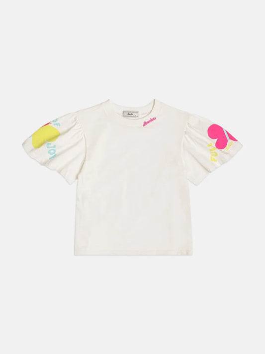 Blusa Infantil Menina Branca Bimbi