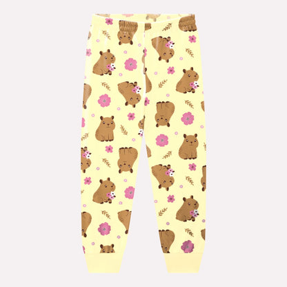 Pijama Infantil Cinza Capivara Buá