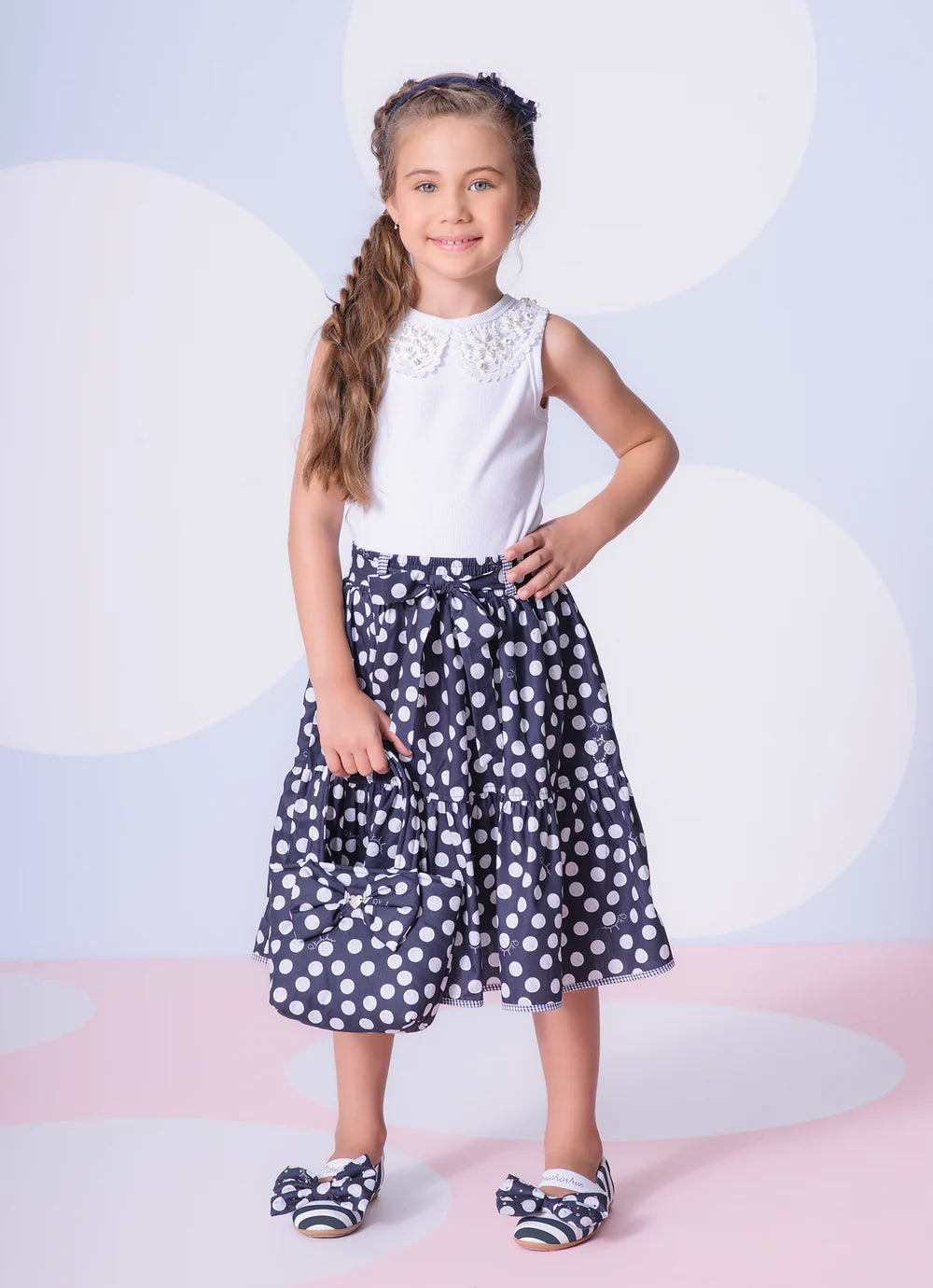 Regata Infantil Gola Bordada Pituchinhus