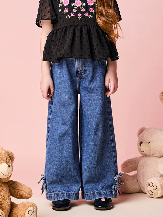 Calça Jeans Laços Momi
