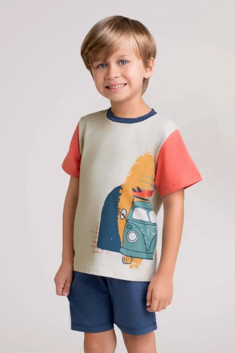 Pijama Infantil Menino Kombi