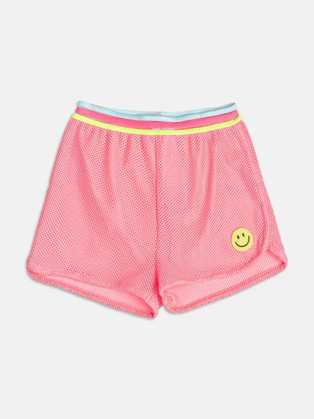 Short Saída Infantil Rosa Smile Momi