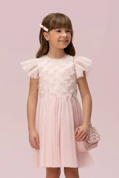 Vestido Infantil Rosa Baby Petit Cherie
