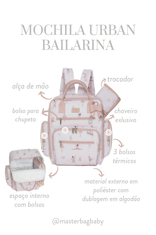 Mochila Urban Bailarina Rose