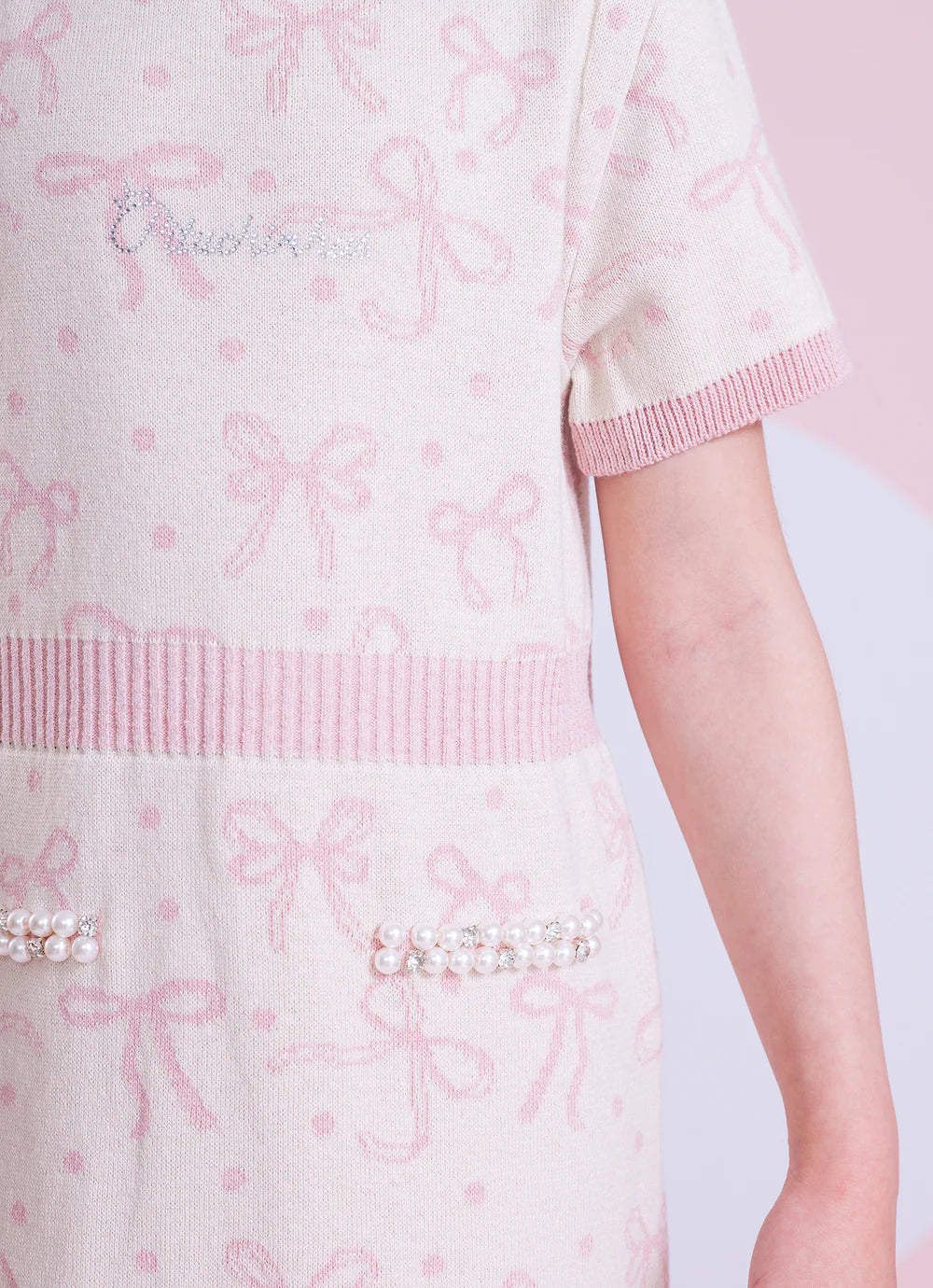 Vestido Infantil Tricot Laços Pituchinhus