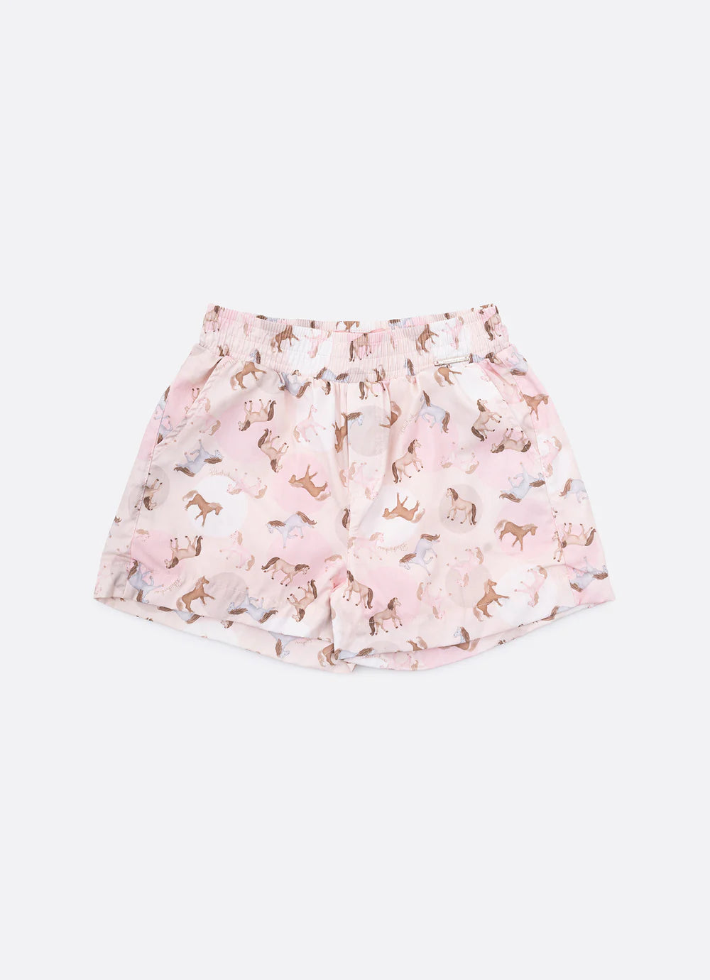 Short Infantil Rosa Cavalinhos Pituchinhus