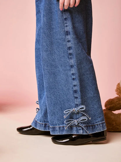 Calça Jeans Laços Momi