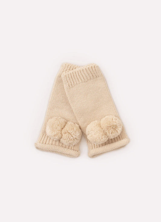 Luva Infantil Tricot Bege Pituchinhus