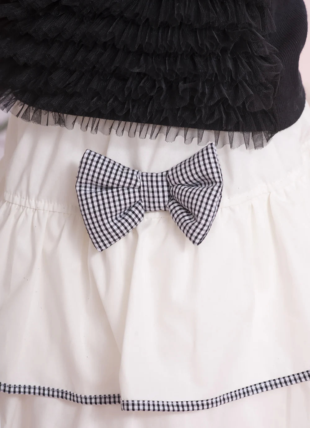 Saia Short Infantil Laço Xadrez Pituchinhus