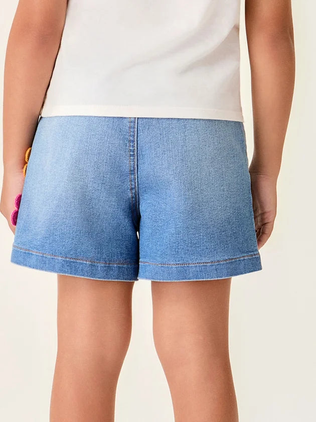 Conjunto Infantil Menina Flor Crochê Buá