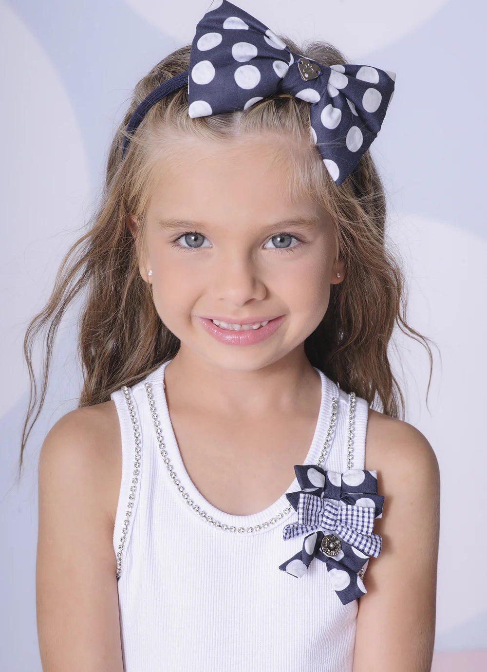 Vestido Infantil Babados Marinho Pituchinhus