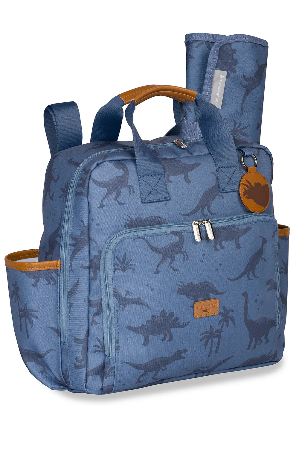 Mochila Baby Vintage Dinossauro Azul