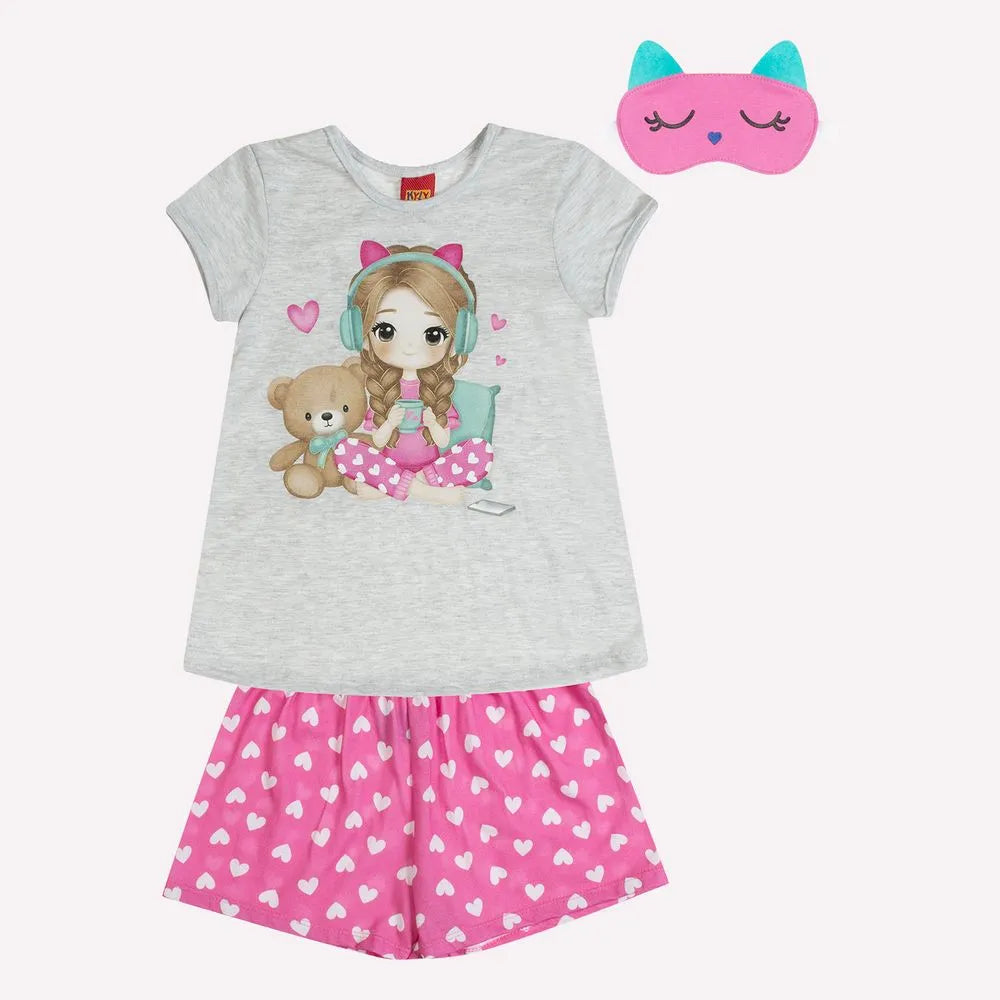 Pijama Infantil com Máscara