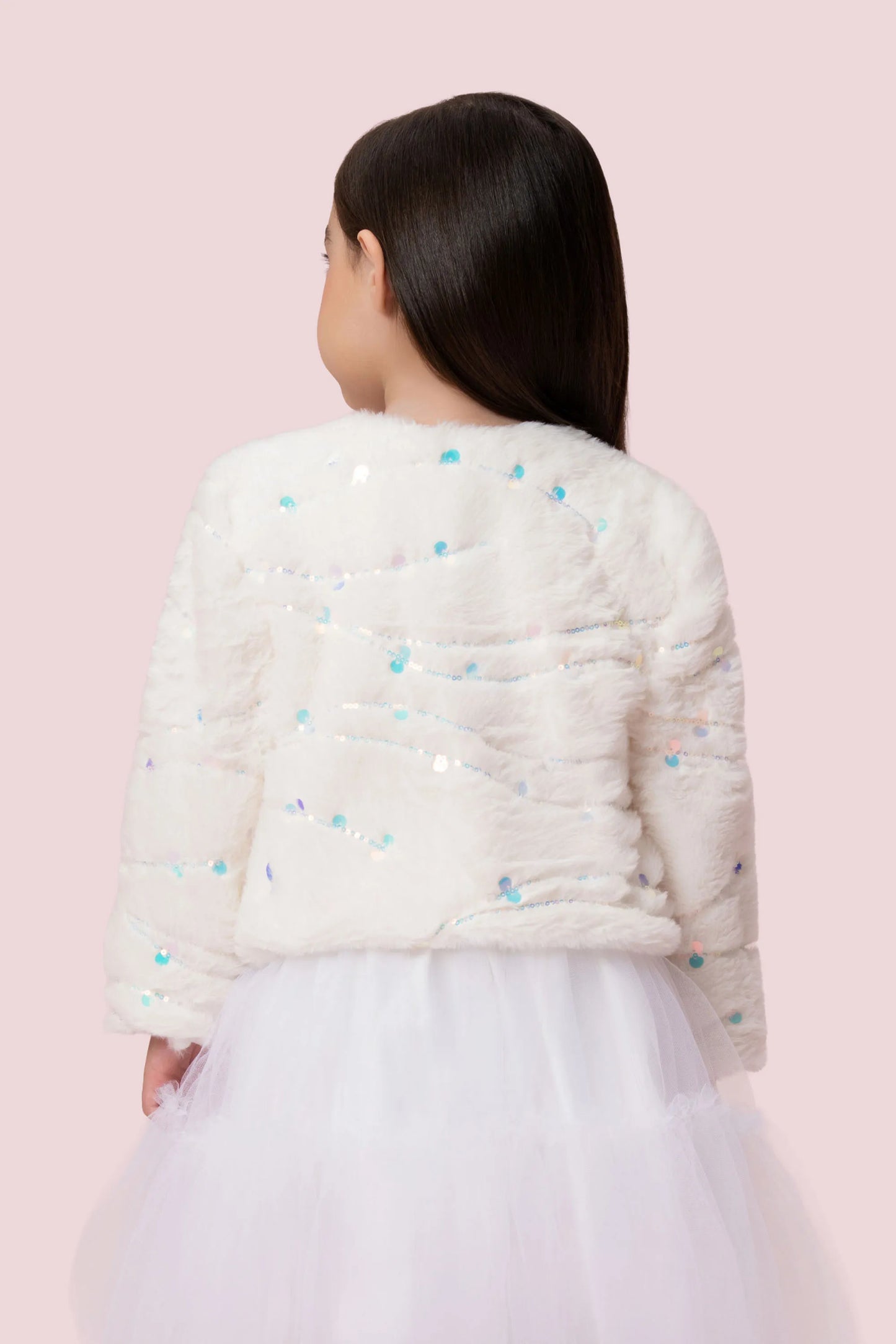 Casaco Infantil Pele Paetê Petit Cherie