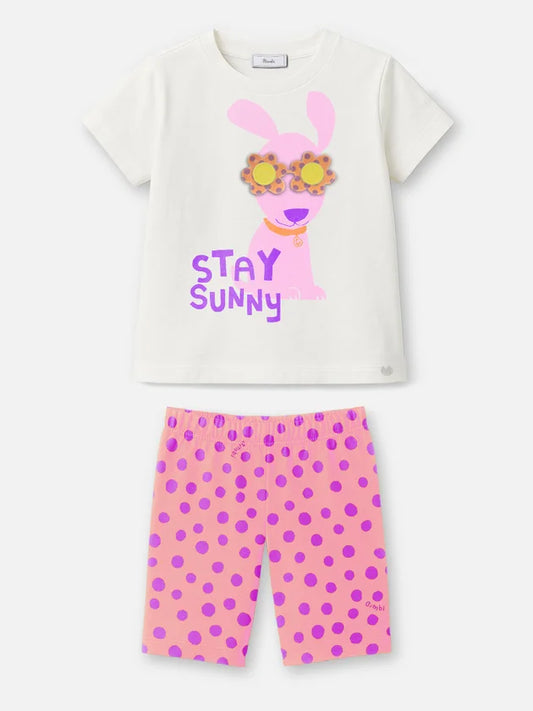 Conjunto Infantil Poá Dog Sunny Buá