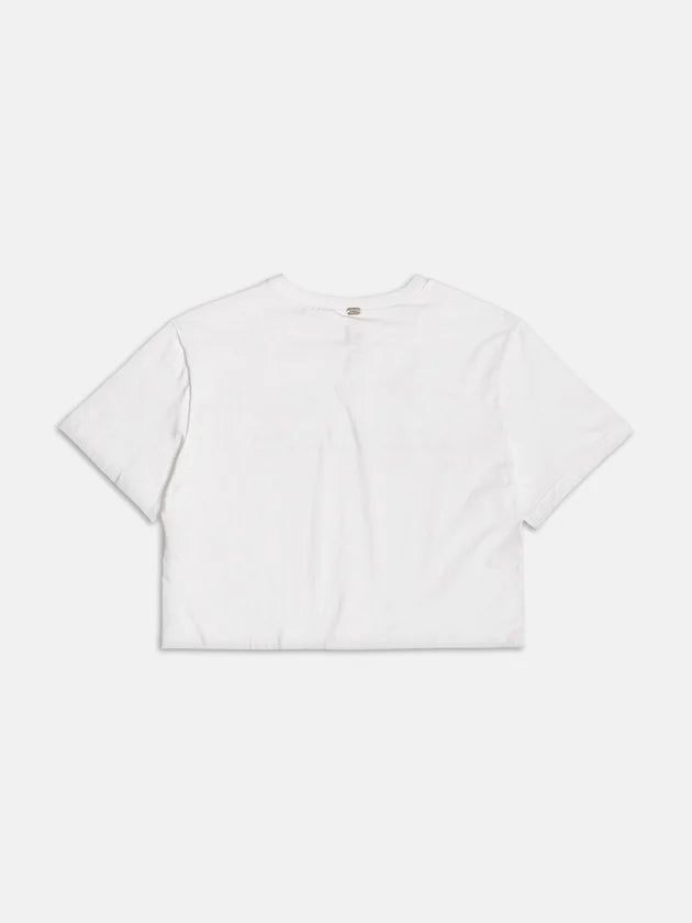 T-shirt Off Aplique Strass Authoria