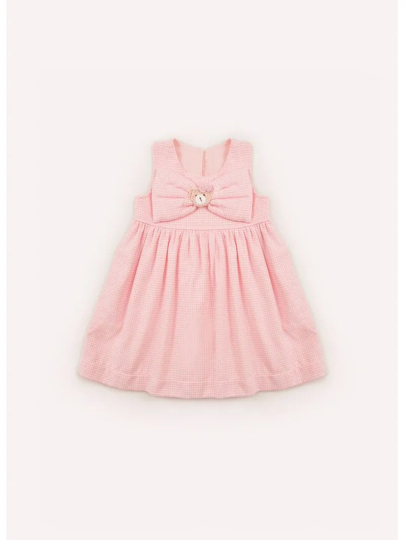 Vestido Xadrez Maxi Laço Pmini