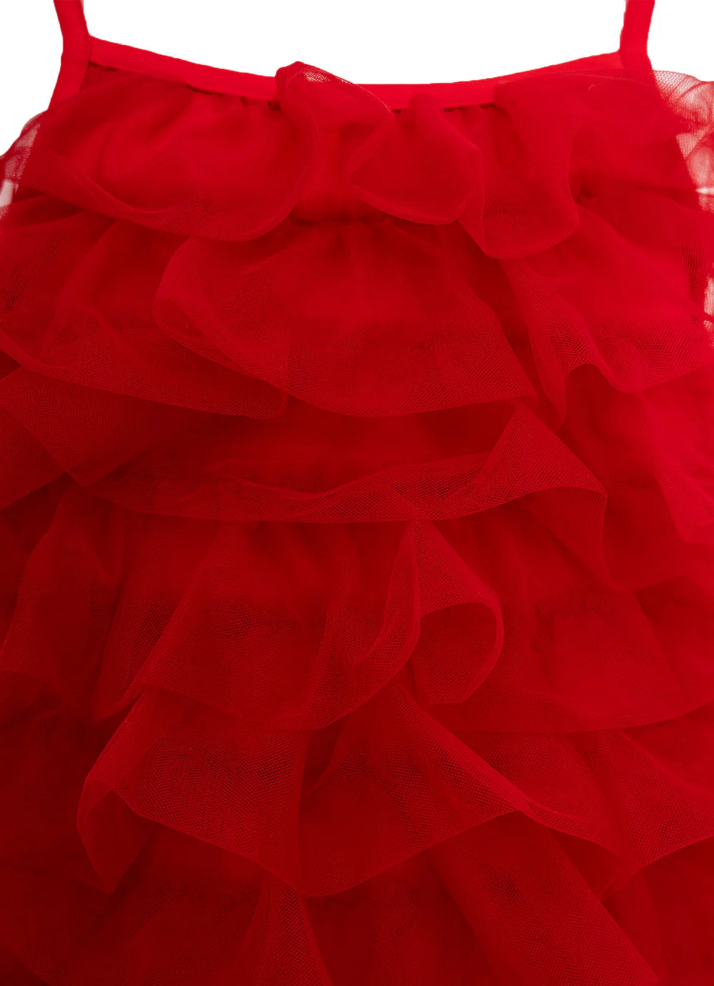 Maiô Infantil Vermelho Tule Pituchinhus
