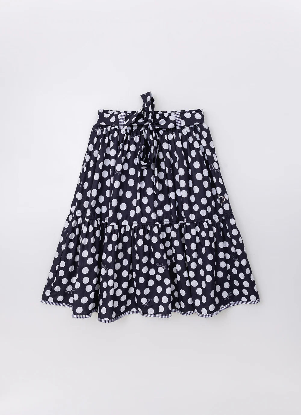 Saia Infantil Midi Estampada Poá Pituchinhus