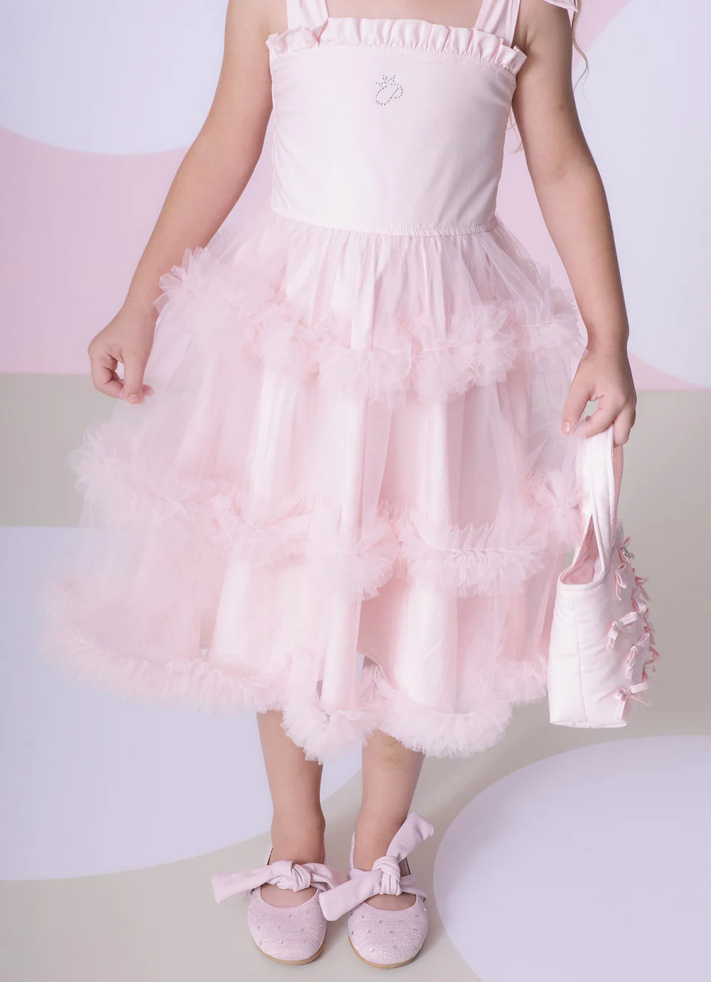 Vestido Tricoline Alça Pituchinhus