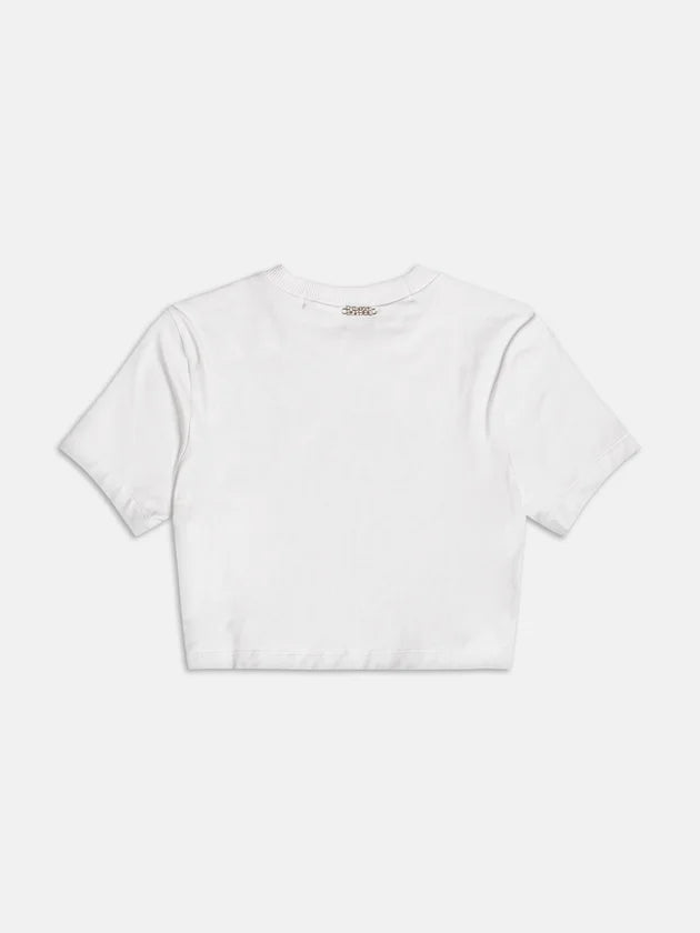 Blusa Baby Tee Off Urso Strass Authoria