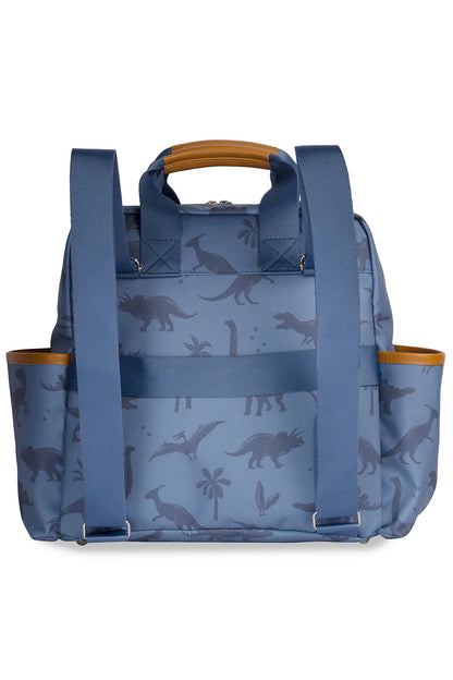 Mochila Baby Vintage Dinossauro Azul