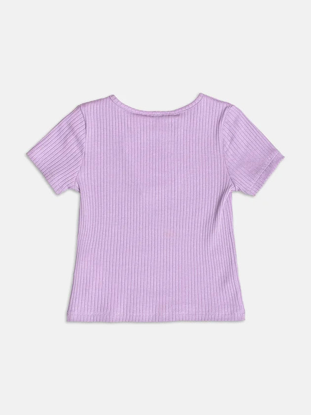 Blusa Lilás Canelada Momi