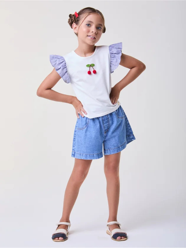 T-Shirt Infantil Cereja Buá