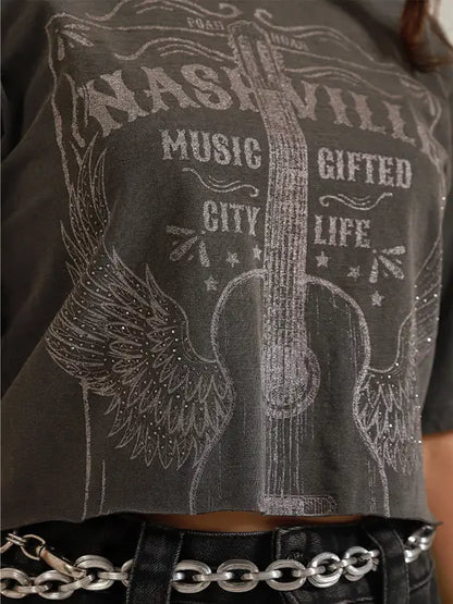 T-Shirt Cropped Nashville Poah