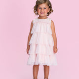 Vestido Infantil Glitter Rosa Petit Cherie