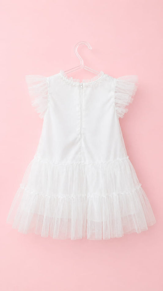 Vestido Bebê Branco Laços Petit Cherie