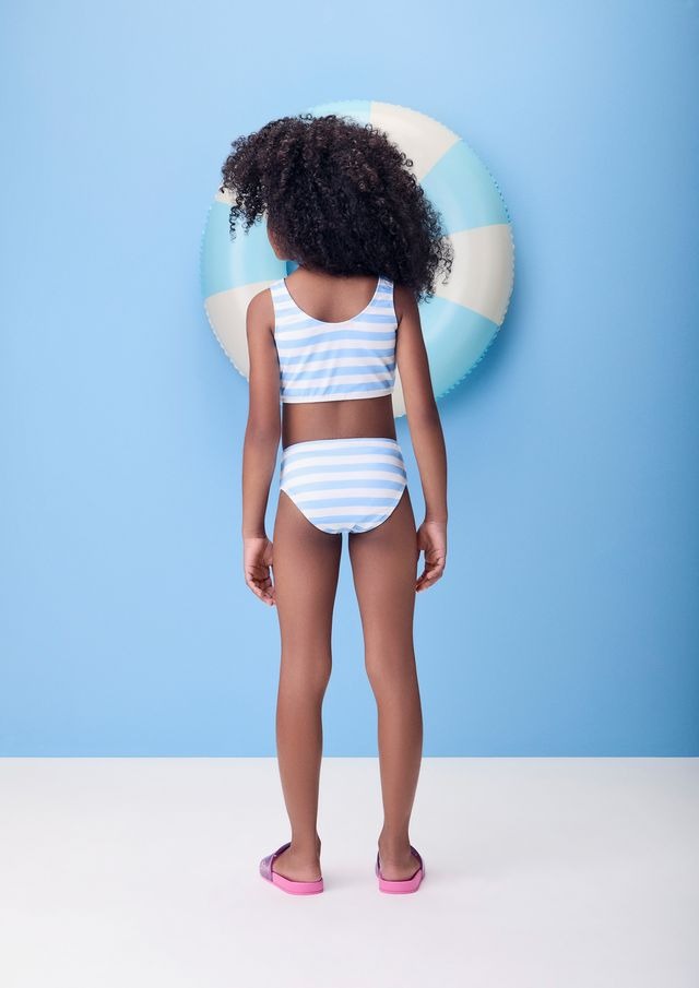 Biquíni Infantil Listrado Stitch e Angel Momi