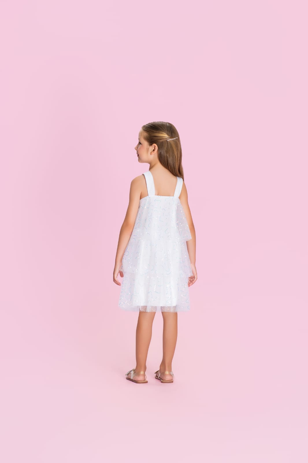 Vestido Infantil Camadas Branco Petit Cherie
