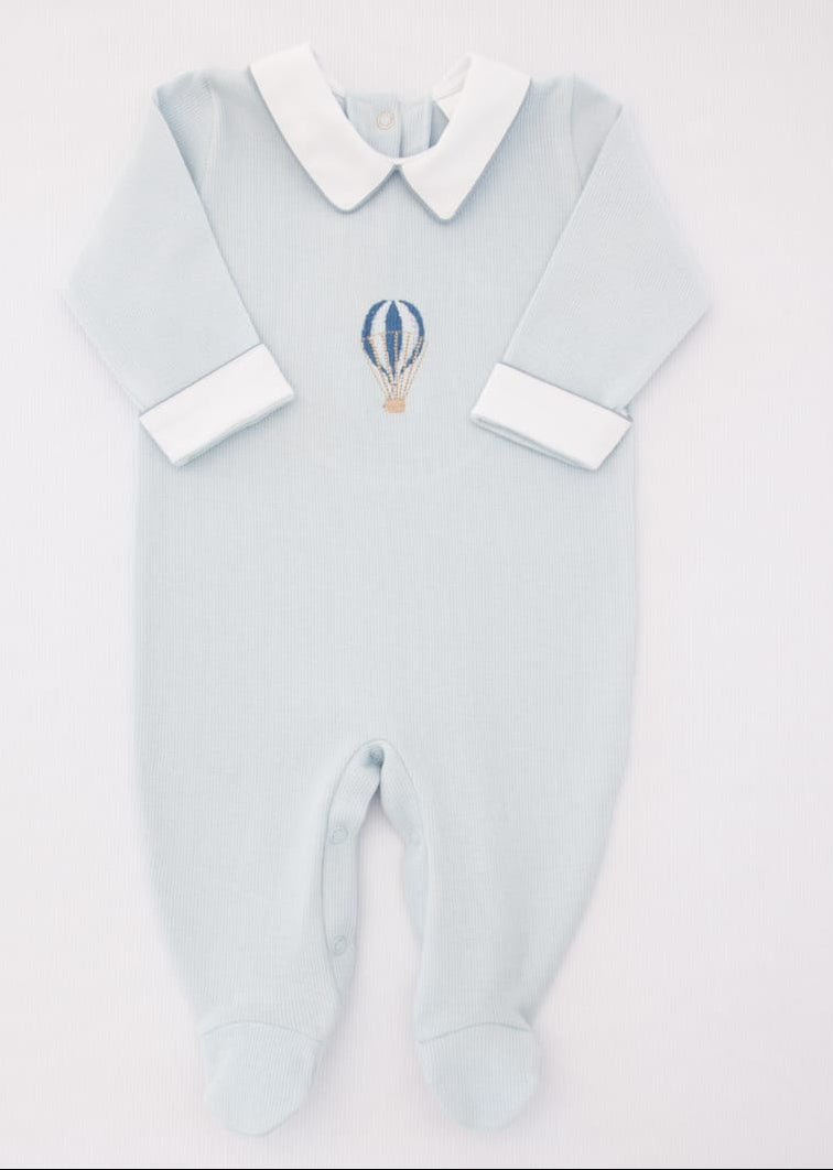 Macacão Masculino Bebê Balão Azul Buá